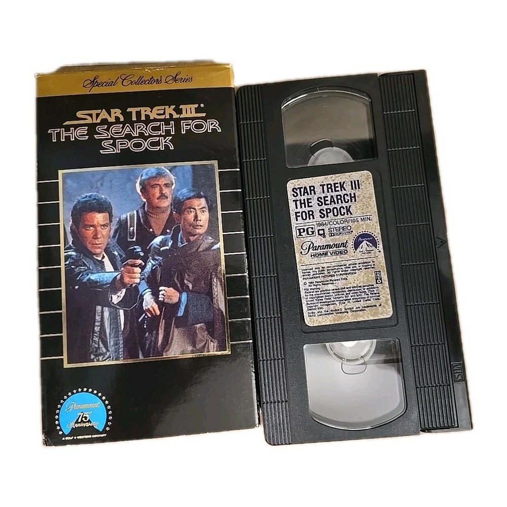 Star Trek III The Search For Spock 1984 VHS Movie Special Collector's‎ Series